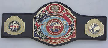 work kickboxing championship belt