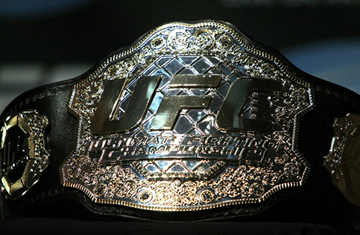 MMA championship belts
