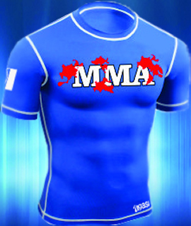 blue rash guard